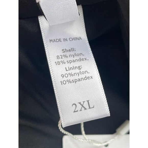 Andie The Rio Swim Bikini Top Women's 2XL Black Convertible Spaghetti Strap - Picture 8 of 9